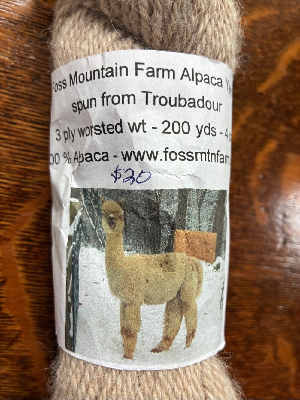 NWT 100% alpaca yarn knitting crafts - Picture 3 of 3